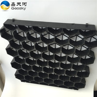 Grilles de pavage en plastique HDPE noir à haute capacité de charge pour renforcement du gazon - Vente en gros