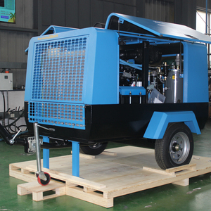 Machine portative de compresseur d'air de vis diesel de 4BT3.9-C80 75HP Cummins 380V compresseur d'air de vis de <span class=keywords><strong>moteur</strong></span> diesel à roues lubrifié - Product Image 4