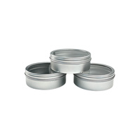 Bocaux ronds en aluminium de haute qualité 30ml 50ml 60ml 80ml boîtes de conserve vides pour cosmétiques boîtes métalliques emballage avec fenêtre