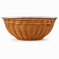 Support de panier en rotin PP tressé, isolant thermique anti-brûlure, pour restaurants, cafés et cuisines domestiques (vente en gros)