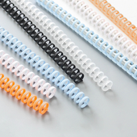 Reliure à anneaux en plastique colorée à 30 trous, ouvrable, diamètre des trous 12 mm, découpable, pour agenda, assemblage libre
