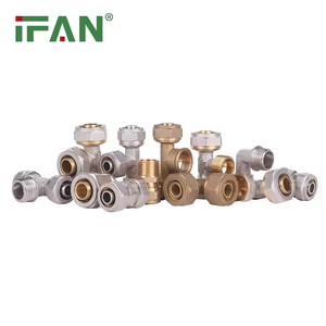 IFAN High Quality GB-T 18992 <strong>PEX</strong> Al <strong>PEX</strong> <strong>Fitting</strong> Double Color PN25 Brass Compression <strong>Fitting</strong> 16-32MM Water Supply <strong>PEX</strong> <strong>Fittings</strong> - Product Image 2
