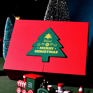 Thiết kế mới tùy chỉnh món quà giáng sinh giấy bao bì đối diện cửa mở từ Hộp quà tặng - Product Image 2