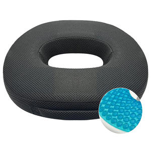 <span class=keywords><strong>Coussin</strong></span> de siège en mousse à mémoire de forme Gel de refroidissement soulagement orthopédique du coccyx antidérapant pour chaise de bureau avion voyage fauteuil roulant longue conduite - Product Image 2