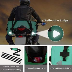 Bolsa Impermeable Reflectante para la Noche, con Bolsillo para Teléfono con Pantalla Táctil, Hebilla Resistente, para Surf, Navegación, Aventuras al Aire Libre - Product Image 3