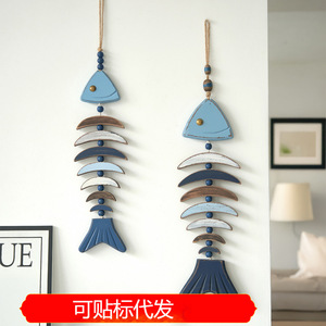 Mediterranean Style Fish <b>Wall</b> Hanging 3D Fish Shape Home <b>Decor</b> Entryway Living Room Decoration - Product Image 5