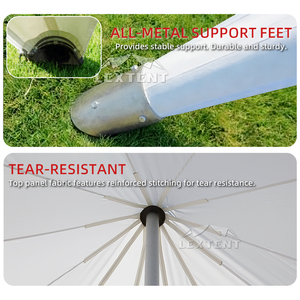 Duurzame, op maat gemaakte 6m strandtent voor evenementen, enkelpolige partytent met logo, waterdicht, op maat gemaakte stertent - Product Image 3