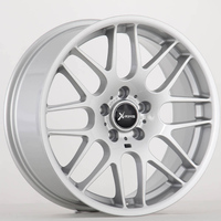 Jantes en alliage X-RIMS 18x8 5x120 12 branches en maille argentées ET35 pour BMW Série 5 Audi A6
