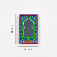 Aimants musulmans en résine 3D Mini modèles de mosquées Thèmes coraniques Décoration de chambre unique Maisons islamiques