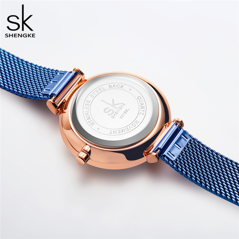 SHENGKE orologi in acciaio inossidabile di alta qualità impermeabili da donna sq