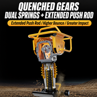 Compacteur vibrant industriel OEM pour terrassement avec moteur puissant pour la construction routière