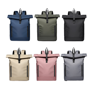 यूनिसेक्स वाटरप्रूफ नायलॉन रोल टॉप बैकपैक 20-39 एल नायलॉन की बड़ी क्षमता 16 इंच लैपटॉप बैग - Product Image 2