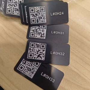 Laser khắc mã vạch nhãn Anodized Anodized Nhôm hàng tồn kho số Serial theo dõi ID tài sản thẻ cho thiết bị - Product Image 5