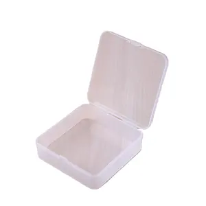 ZK35115 Manufacturer's Square Transparent PP PVC Empty Box Printed Pattern Pencil Case Jewelry Parts Cup Packing Box