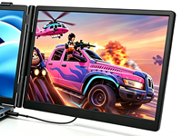 Livraison rapide Moniteur portable S8 14 pouces IPS 1080P LCD Ultra-fin Double écran Extenseur d'écran pour ordinateur portable Sans pilote requis Faible lumière bleue