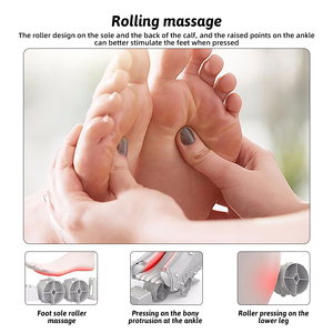 Masajeador de Pies Eléctrico Profesional con Calor y Vibración para la Circulación Sanguínea, 60W, DC24V, Negro/Rojo - Product Image 3