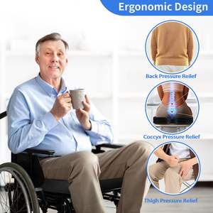 ชุดเบาะนั่งเจลเจลกันแผลกดทับสำหรับเก้าอี้รถเข็นอุปกรณ์เสริมเบาะนั่งก้นกบ - Product Image 2