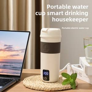 Contrôle de température de <span class=keywords><strong>mini</strong></span> bouilloire électrique Portable pour la maison rapide dortoir voyage voiture chauffage petit chauffe-eau pour les étudiants - Product Image 5