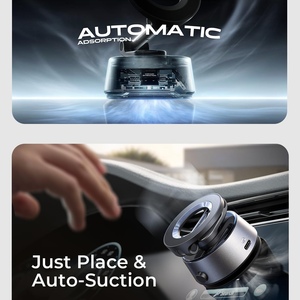 LISEN Ultra Quiet 360 °   Giá đỡ điện thoại từ tính điện xoay chiều N58 4 trục điều chỉnh cho bảng điều khiển kính chắn gió - Product Image 3
