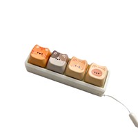HZGAMER Keycap Chat avec base imprimée en 3D, design anti-stress, compatible avec les testeurs de commutateurs, keycap détachable