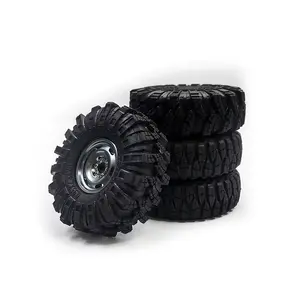 YH RC metal big wheels for FMS 1/24 Xiaoqi model car YH upgrade modified metal big wheels sponge inner tube off-road climbing bi