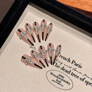 TSZS nouveauté 10 pièces Halloween presse sur les <span class=keywords><strong>ongles</strong></span> accepter personnalisé amande carré artificiel <span class=keywords><strong>faux</strong></span> <span class=keywords><strong>ongles</strong></span> pour les femmes bricolage <span class=keywords><strong>manucure</strong></span> - Product Image 3