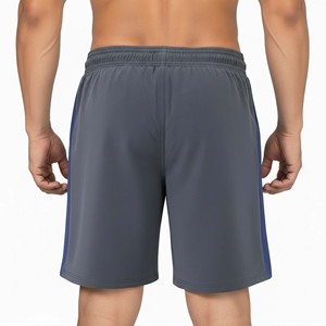 Shorts de <span class=keywords><strong>sport</strong></span> pour homme à séchage rapide avec cordon de serrage, respirants, couleur unie, pour la gym, le cyclisme, la course à pied, en polyester, vente en gros - Product Image 2