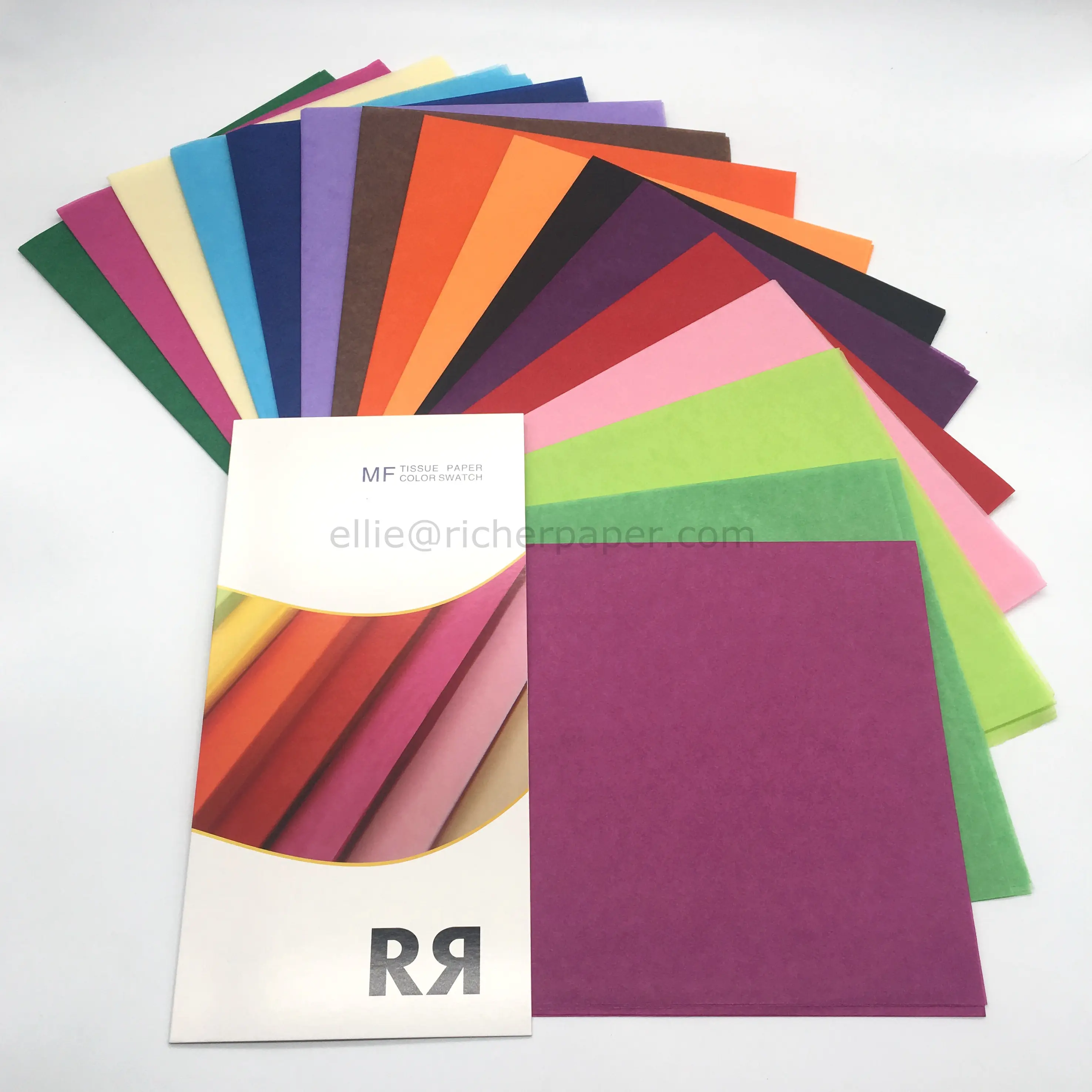 24 Farben Basteln Sie farbige Tissue-Art-Papier verpackungen