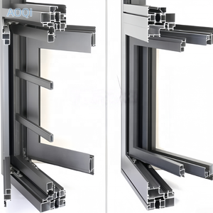 Özelleştirilmiş Boyutta Alüminyum Profil Kanatlı Pencere Ofis Çift Camlı Pencere Yüksek Sızdırmazlık ve Işık Engelleyici Özellikli - Product Image 3