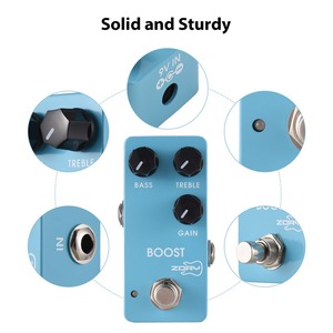Zory Guitar Tăng Hiệu ứng Bàn đạp Bass/Treble/Gain 2-Band EQ Điều Khiển DC 9V 6.35Mm Đầu Vào/Đầu Ra Giao Diện Điện Guitar Effector - Product Image 3
