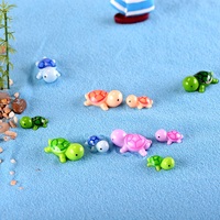 Micro tortue de paysage en mousse, poupée de tortue miniature, bricolage, Table de sable, Aquarium, résine, ornements d'animaux