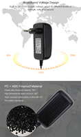 Adaptateur de lampe à ongles UV LED murale Hua Yi Teng 100V-240V AC DC 12V 24V 1A 1.5A 2A Prise secteur ABS Alimentation 24W 36W Sortie