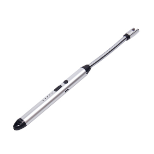 Allume-<span class=keywords><strong>bougie</strong></span> en métal à arc rechargeable personnalisé avec interrupteur de sécurité à long cou et chargement USB pour la torche, la cigarette et le cigare - Product Image 2