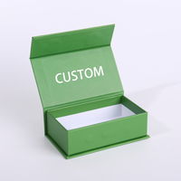 Boîte de rangement verte avec couvercle magnétique personnalisé Jinayon Logo avec fermeture magnétique Couvercle magnétique Emballage Boîte cadeau Produit en papier