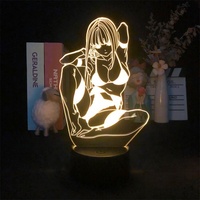 002 Darling in the FRANXX Anime Lampe de nuit LED 3D en acrylique, figurine design, veilleuse pour enfants, filles, manga, cadeau, lampe de nuit
