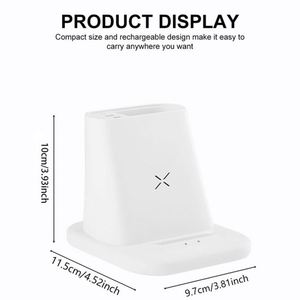 Soporte para bolígrafos con carga inalámbrica 3 en 1 con puertos <span class=keywords><strong>USB</strong></span> y Tipo-C - Product Image 2