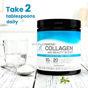 Poudre de collagène non aromatisée avec acide hyaluronique, MSM, vitamine C <span class=keywords><strong>pour</strong></span> la peau, les cheveux, les ongles, le soutien des <span class=keywords><strong>articulations</strong></span>, collagène <span class=keywords><strong>marin</strong></span> avec mélange beauté - Product Image 4