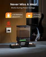 Distributeur Automatique Intelligent 2-en-1 pour Animaux de Compagnie (Chiens et Chats) : Gamelle et Fontaine à Eau, Contrôle par APP, Portable, Amour