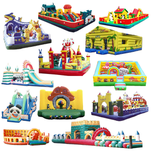 زحليقة مائية عملاقة قابلة للنفخ للاستخدام التجاري في الفناء الخلفي، زحليقة مائية قابلة للنفخ للأطفال، زحليقة جافة قابلة للنفخ، نطاطة قابلة للنفخ مع حوض سباحة - Product Image 5