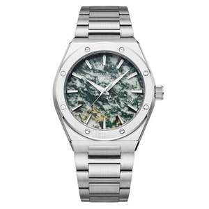 นาฬิกาควอตซ์สำหรับผู้ชายกันน้ำเป็นประกายทำจากแก้วแร่สไตล์ใหม่อุปกรณ์เสริมทางธุรกิจออกแบบโลโก้ได้ตามต้องการ - Product Image 3