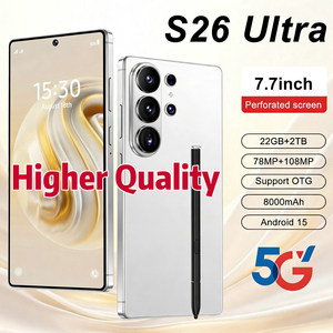 Smartphone S26 Ultra 7,7 pouces 22 Go + 2 To, haute vitesse 5G et 8000 mAh, super offre, double SIM, nouveau design 2026, pour professionnels - Product Image 1