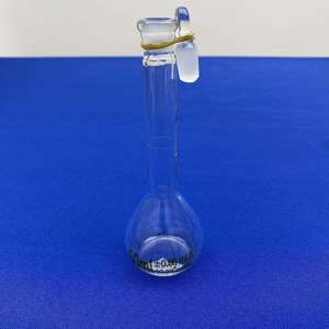 GLS แก้วบอโรซิลิเกตใสสูงขวดแก้วบอโรซิลิเกตก้นแบนขวดแก้วใสสำหรับห้องปฏิบัติการมีความบริสุทธิ์สูง - Product Image 1