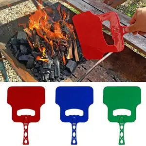 Alat pengapian kipas tangan plastik pilihan warna-warni Aksesori Bbq luar ruangan HQCM0001