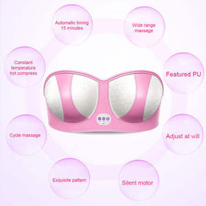 Home Wireless Chest Enhanced USB Rechargeable Electric Growth Care Device with Massage Bra and <b>Vibration</b> Massage Machine - Product Image 3