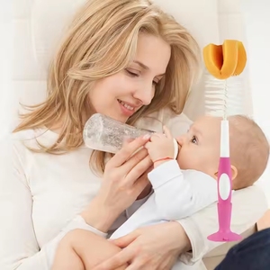 Kết nối chắc chắn chai nhựa bàn chải sạch hơn với đầu xử lý cổ điển bé chai làm sạch bàn chải phụ kiện nhà bếp - Product Image 2