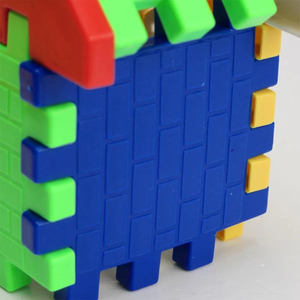 Desarrollo educativo de habilidades preescolares, juguetes de construcción entrelazados de empalme de tallo para niños pequeños, bloques de gofres - Product Image 5