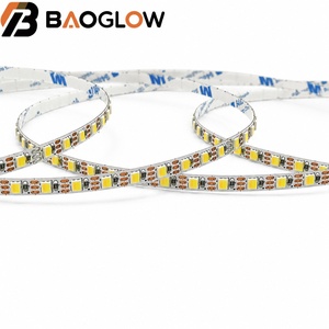 ไฟแถบ LED ป้องกันแสงสะท้อน CCT สองสี 120LED/M 2835 LED Tape Light 24V 10W/M แผ่นทองแดงเคลือบไฟฟ้า 5&8 มม. ตัดได้ทุกจุด CRI สูง - Product Image 1