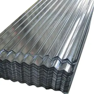 Stok lembaran kualitas tinggi ASTM DX51d DX52D lembar baja atap besi galvanis pelat bergelombang seng aluminium