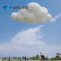 Ballon publicitaire gonflable géant personnalisé en forme de nuage, télécommandé, pour sites touristiques et décorations extérieures