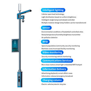 <span class=keywords><strong>Lampione</strong></span> Smart moderno a lunga durata con Design quadrato o ottagonale per aree urbane - Product Image 2